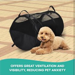 All New Black Pet Carrier With Interior Hooks 