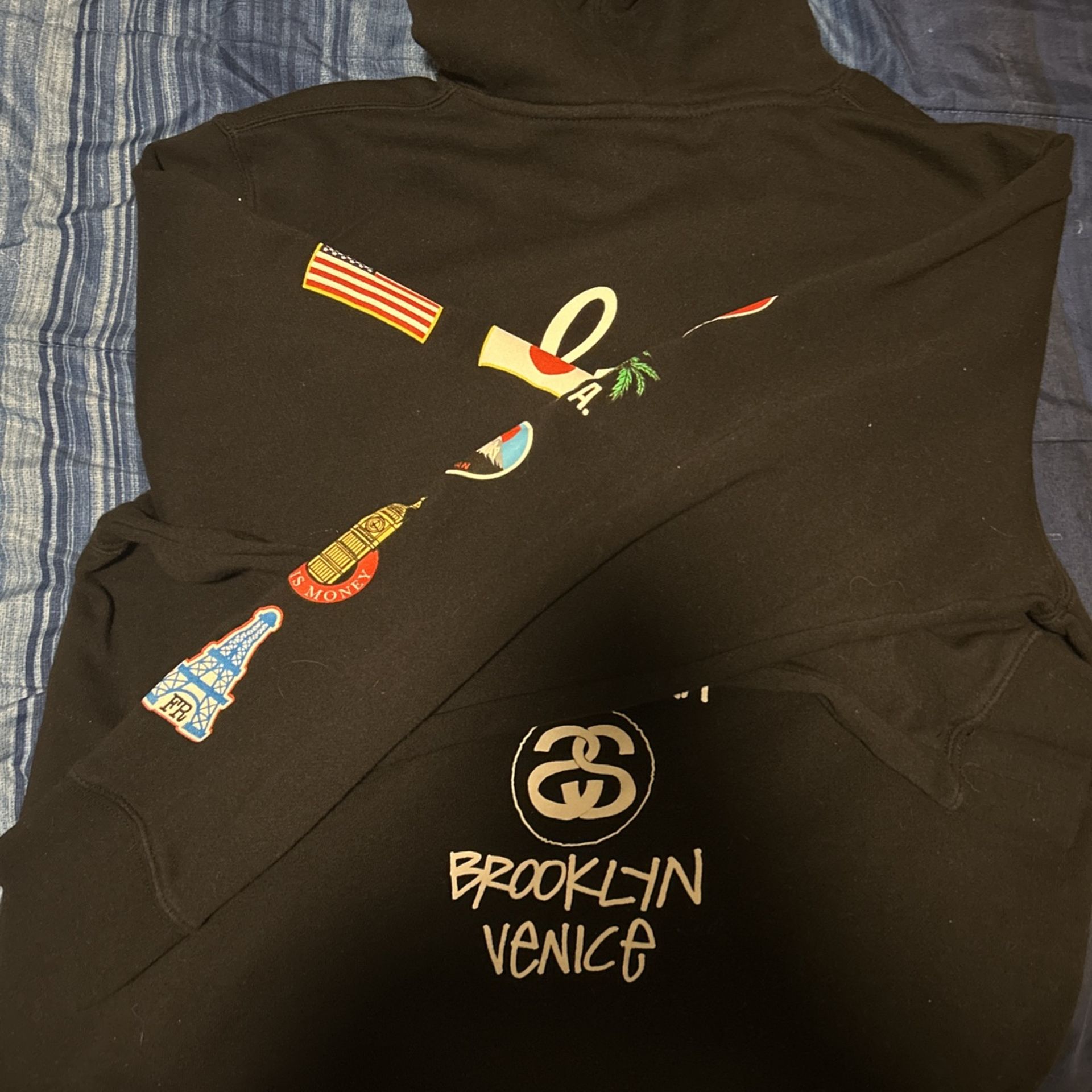 Stussy world tour flags hoodie