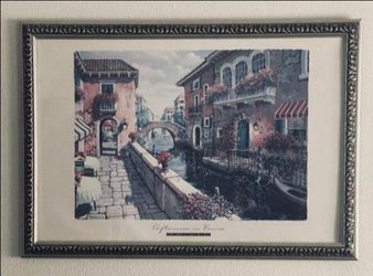 Huge Leadscap Framed Painting,  Ready To Be Hang.  Excellent condition. Dimensions: 40" X 28".