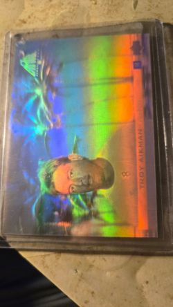 Troy Aikman Cowboys Holographic Football Card