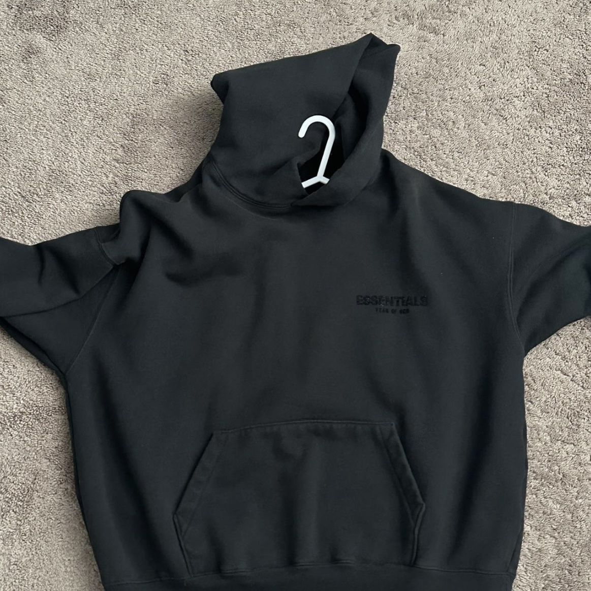 Black Essentials Hoodie