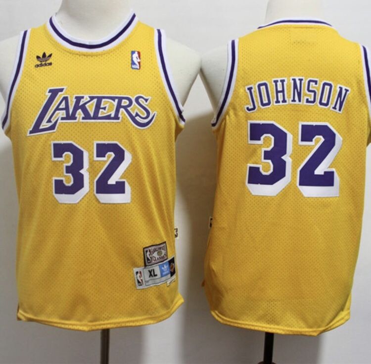 Retro Lakers Magic Johnson Jersey 