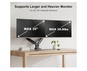Dual Ultrawide Monitor Mount for 22-35 inch