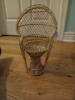 Wicker Peacock Chair
