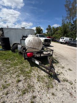 Pressure washing trailer