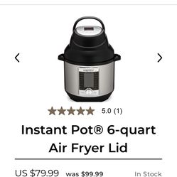 Insta Pot Air Fryer Lid 