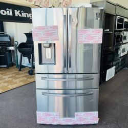 Samsung 28 Cu. Ft. Fingerprint Resistant Stainless Steel 4-Door French Door Refrigerator With FlexZone Drawer - RF28RSR/AA