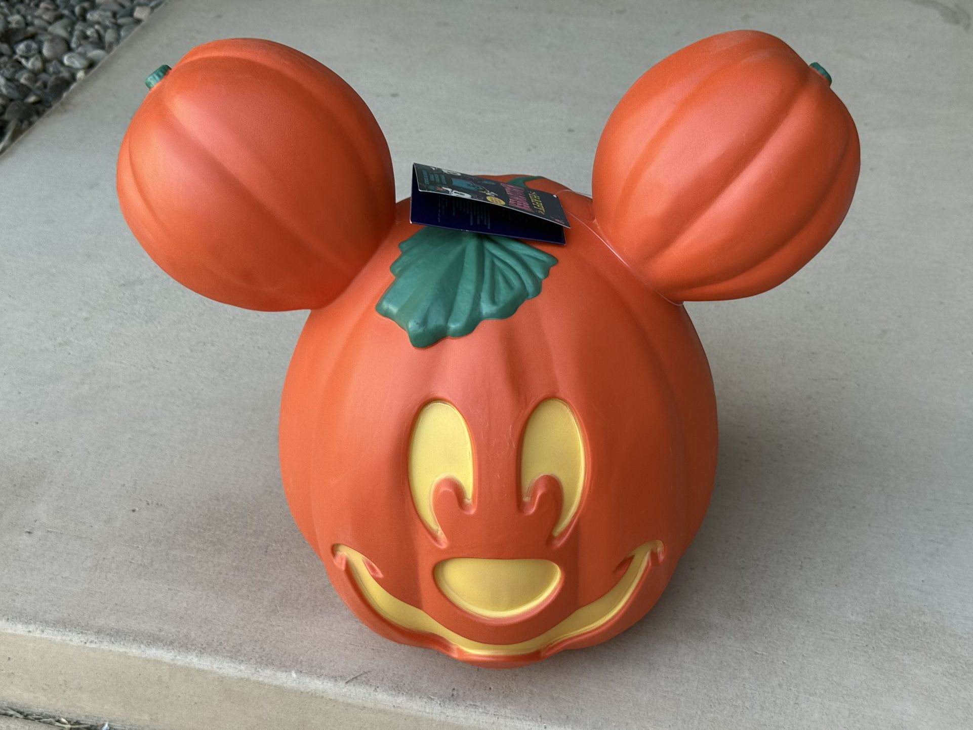 Disney Mickey Light Up Pumpkin New With Tags