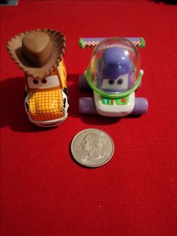 Disney Pixar Toy Story Mini Buzz Lightyear and Woody Meets Cars.