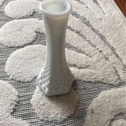 Vintage Milk Glass Small Vase 