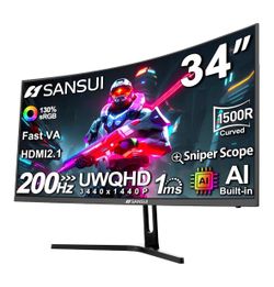 Sansui 34 inch curved