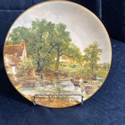 Coalport Made In England, Fine Bone China. “The Hay Wain”. Plate Trimmed In Gold.  National Gallery, London.
