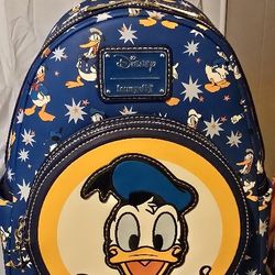 Loungefly Donald Duck Quacketeer 90th  Anniversary Mini Backpack 5/10/24 NWT