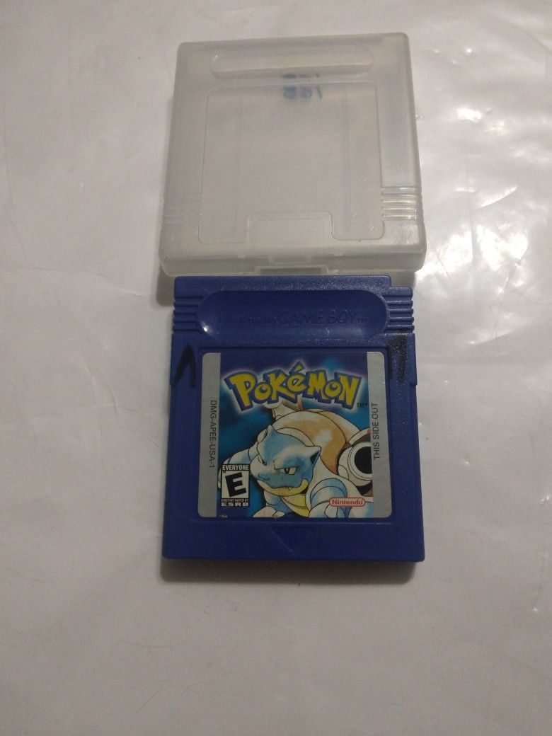 Nintendo Game Boy Game Pokemon Blue Use