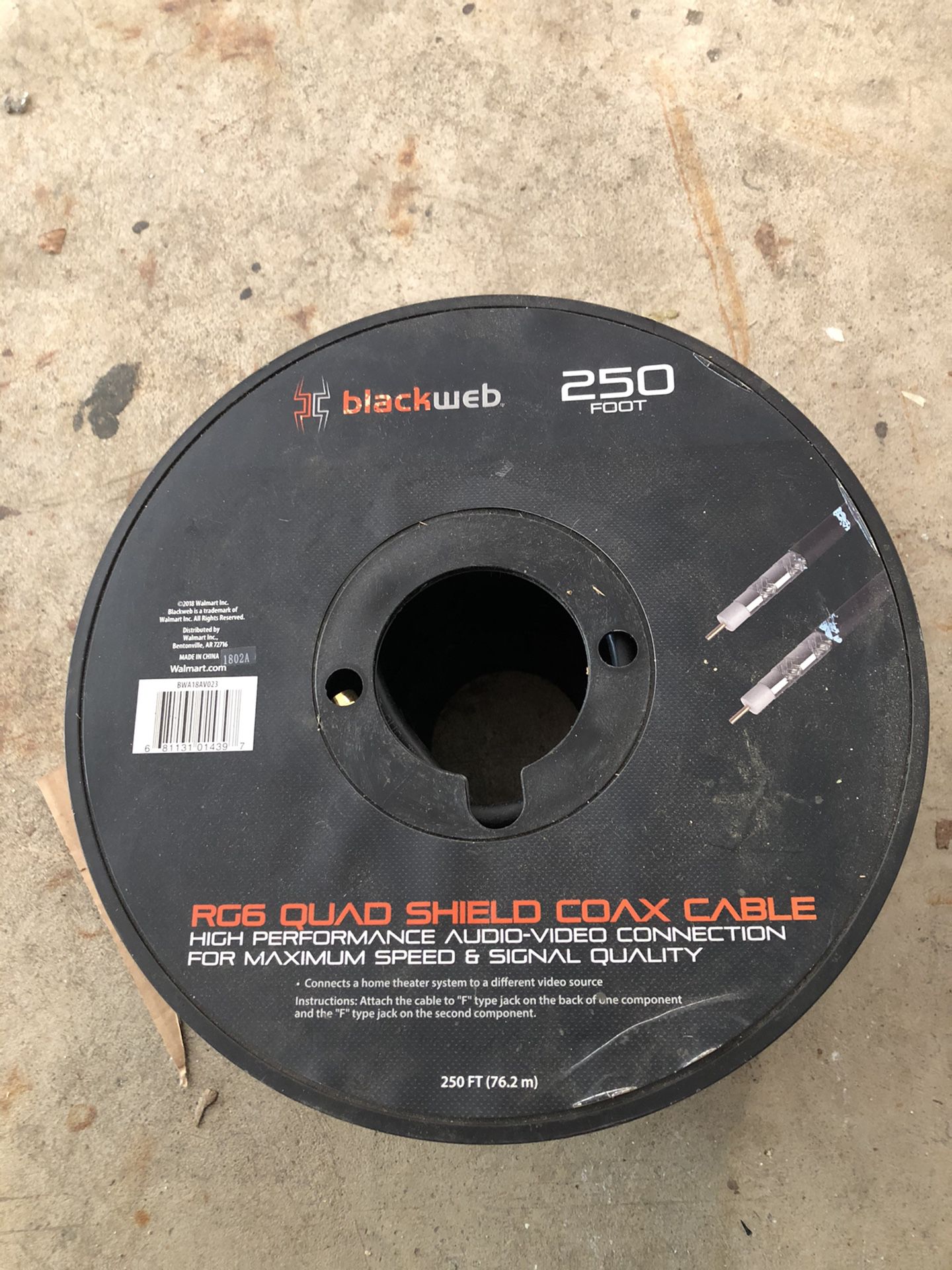 Quad Shield Coax Cable