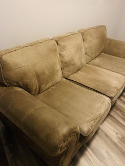 Faux Leather Sofa