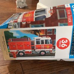 Fire Truck Puzzle For Younger Kids