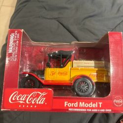 Vintage Coca-Cola Ford Model T Die-Cast Coin Bank by Gearbox 🥤 NIB 8" Long
