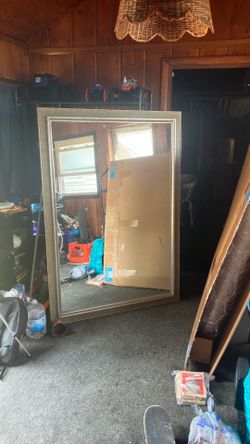 Large hanging wall mirror