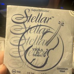 Super Sensitive Stellar 4/4 Viola D String New