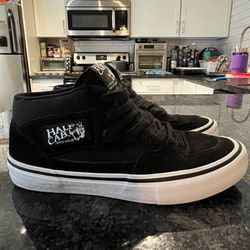 Vans half cab black 7.5 men $40 ($85 new 
