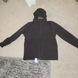 New Men's Large Hooded Softshell Tactical Jacket