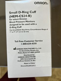 Blood Pressure Cuff Small D-ring Cuff
