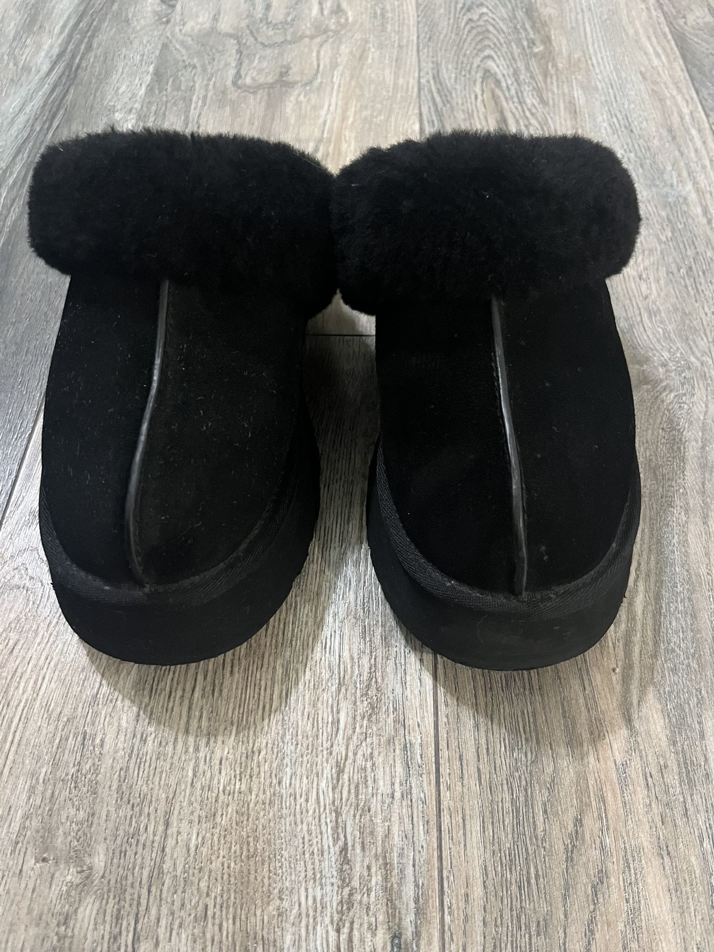 Black Platform Ugg Slippers
