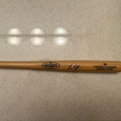 Andrew Vaughn Signed Louisville Slugger Mini Bat