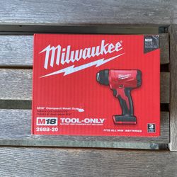 Milwaukee M18 Lithium-Ion Cordless Compact Heat Gun.  Brand NEW.  Tool Only. NUEVO
