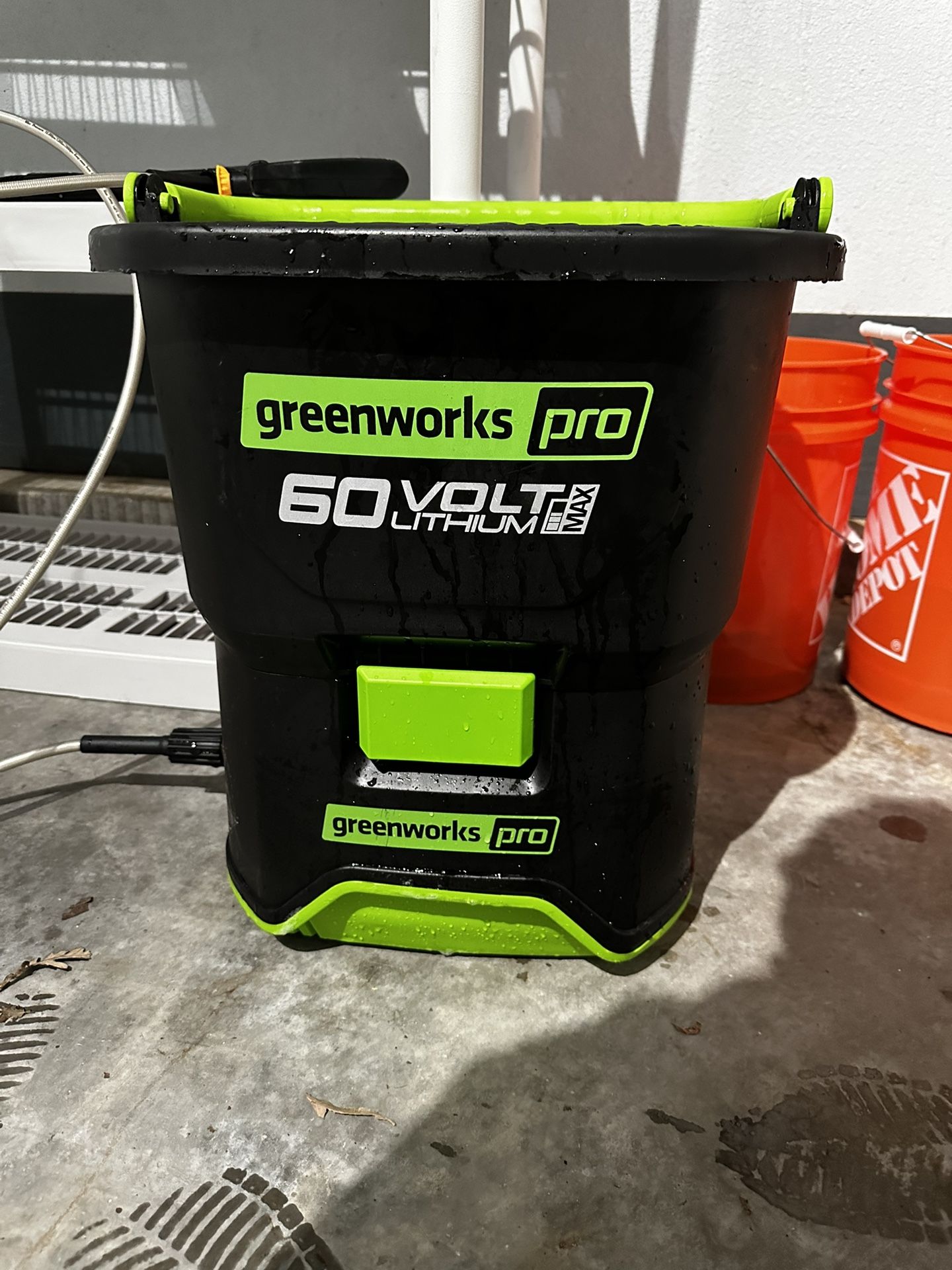 Greenworks Battery Powered Pressure Washer, Battery Powered Leaf Blower And Compatible Battery