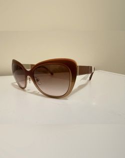 Burberry B 3088 Cat Eye Polarized Sunglasses Brown NWT