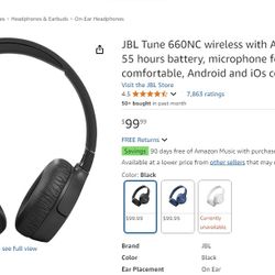 🎧 Brand New JBL Tune 660NC Wireless Headphones – Sealed | Noise Cancelling