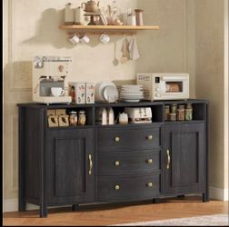 Brand new in box Sideboard Buffet Cabinet with Storage, Curved with 3 Drawers, Table Coffee