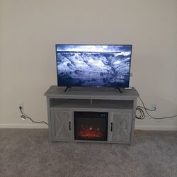 Tv Stand With Fire Place 
