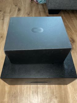 Complete Oculus Rift VR system in the original box.