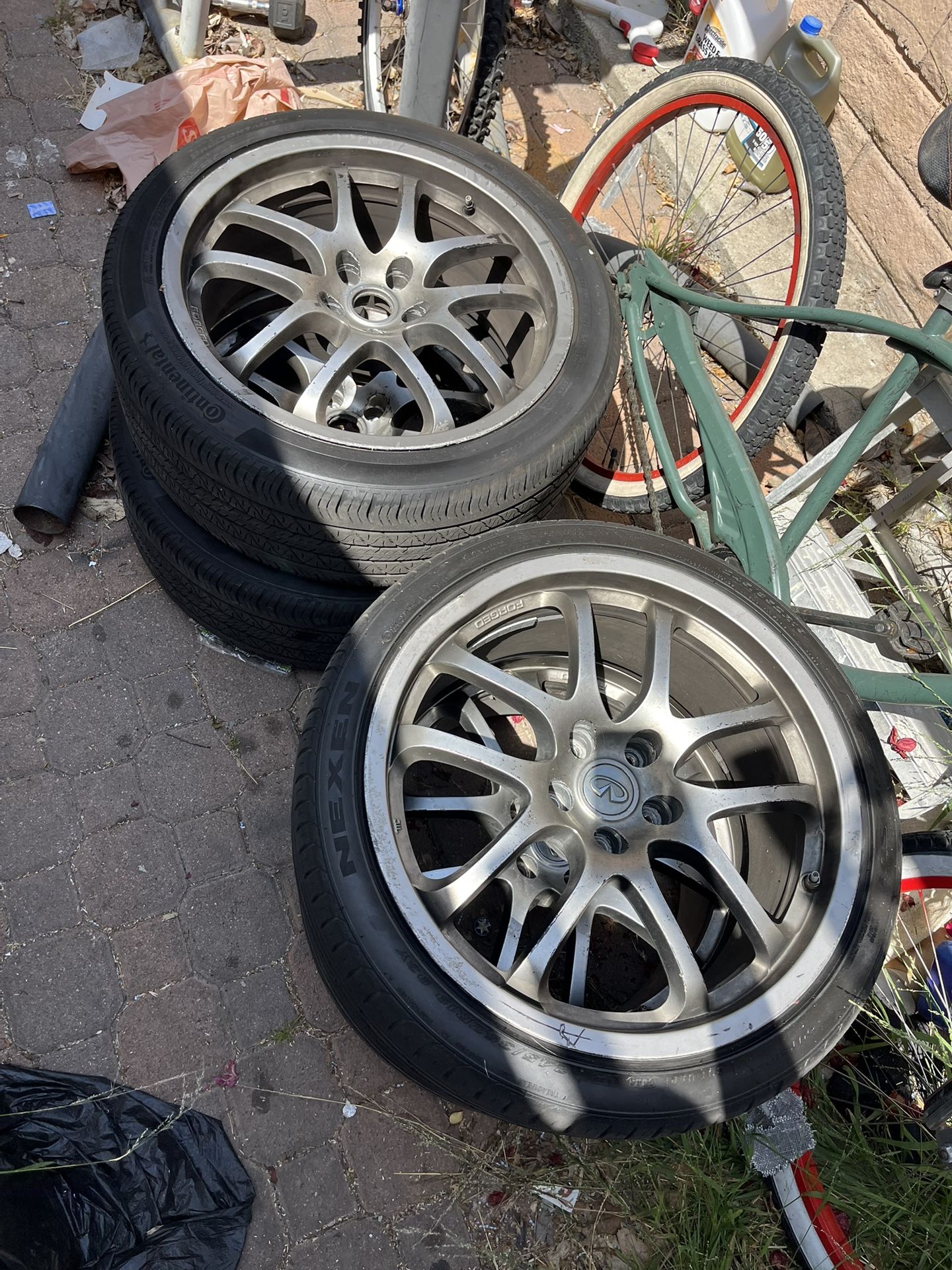 G35 Stock Wheels With Tires