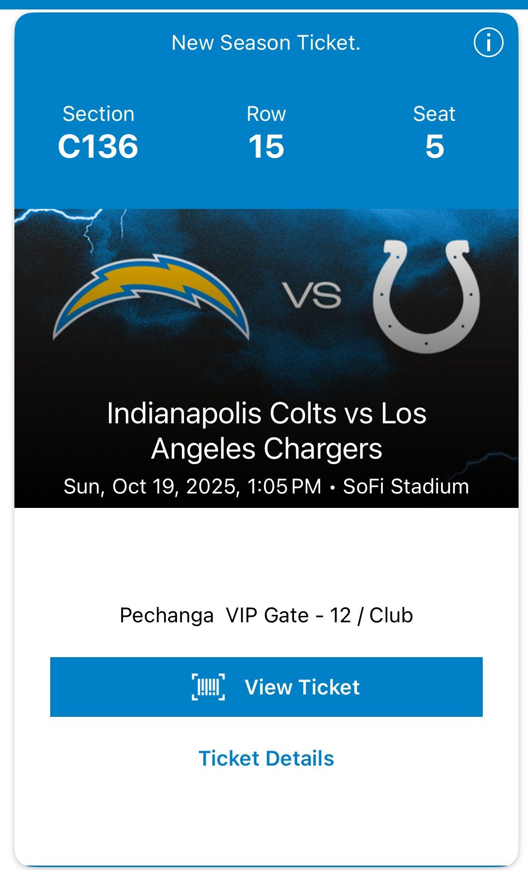 Los Angeles Club Level Seats
