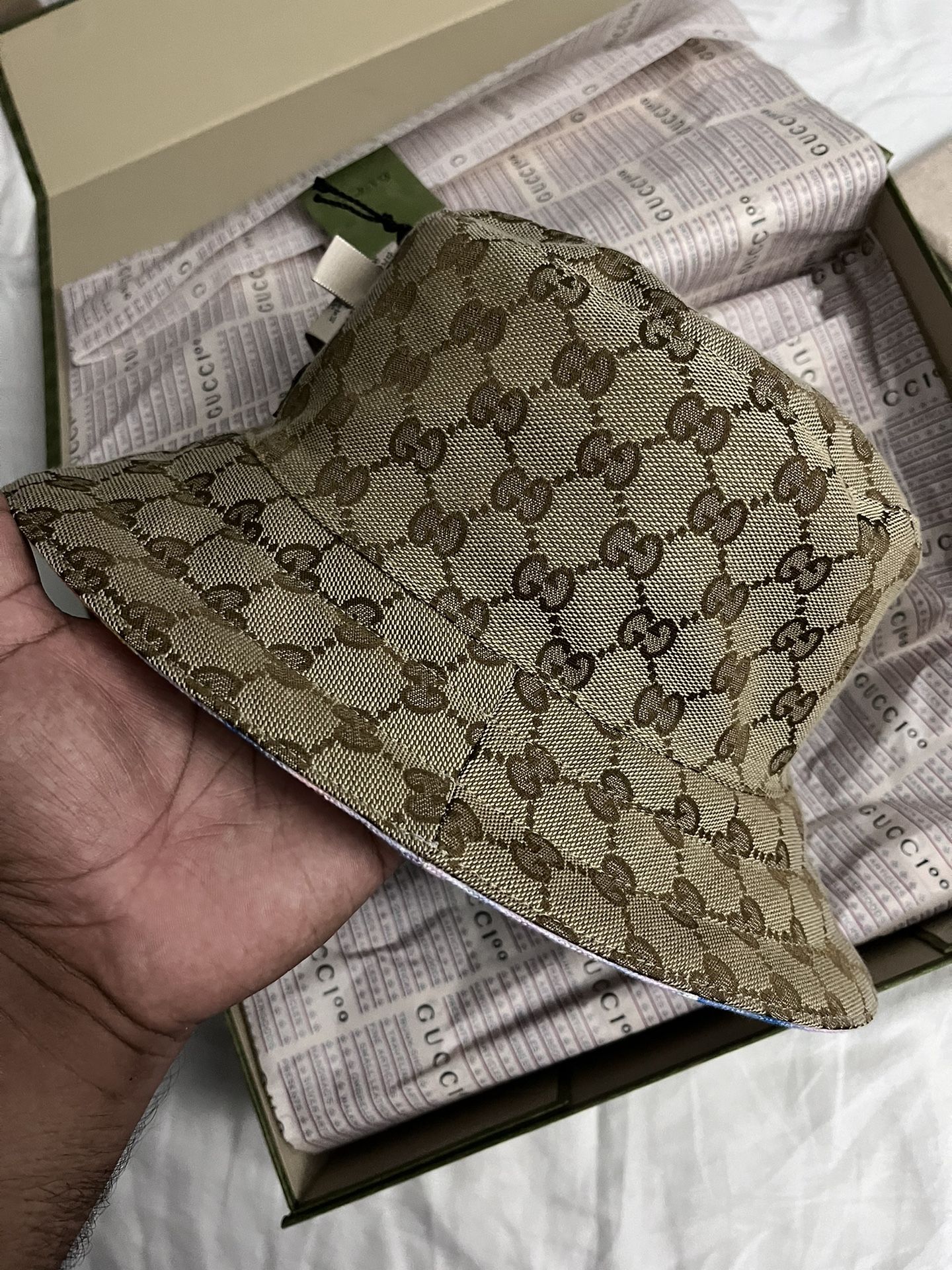 Gucci Reversible Bucket Hat W/Tags