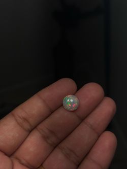 Natural Ethiopian Opal – 3.8 Carat Round Cabochon Loose Gemstone