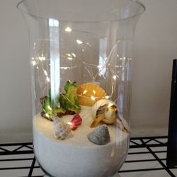 Lighted Beach Vase
