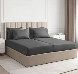 Split King Size Sheet Set - 7 Piece Set - Hotel Luxury Bed Sheets