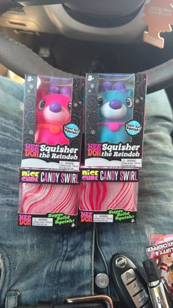 Nee Doh Squisher Reindoh & Candy Swirl 2-Pack