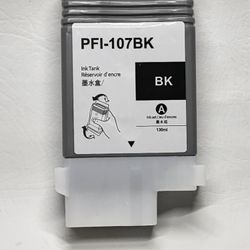 cartridge fit PFI-107 BK black ink canon ipf 670 680 685 770 780 785 tank notoem