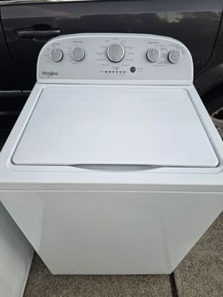 Whirlpool top load washer with warranty
