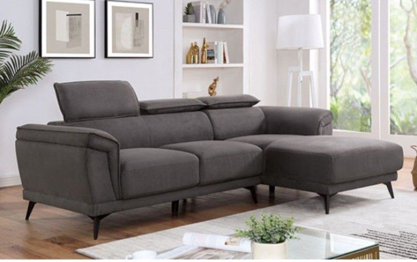 Brand New Dark Grey Modern Style Sectional Sofa