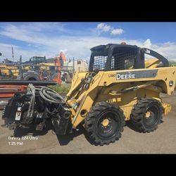 john deere 325 skidsteer w milling head 