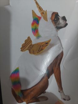 New Dog Unicorn Costume Size Large