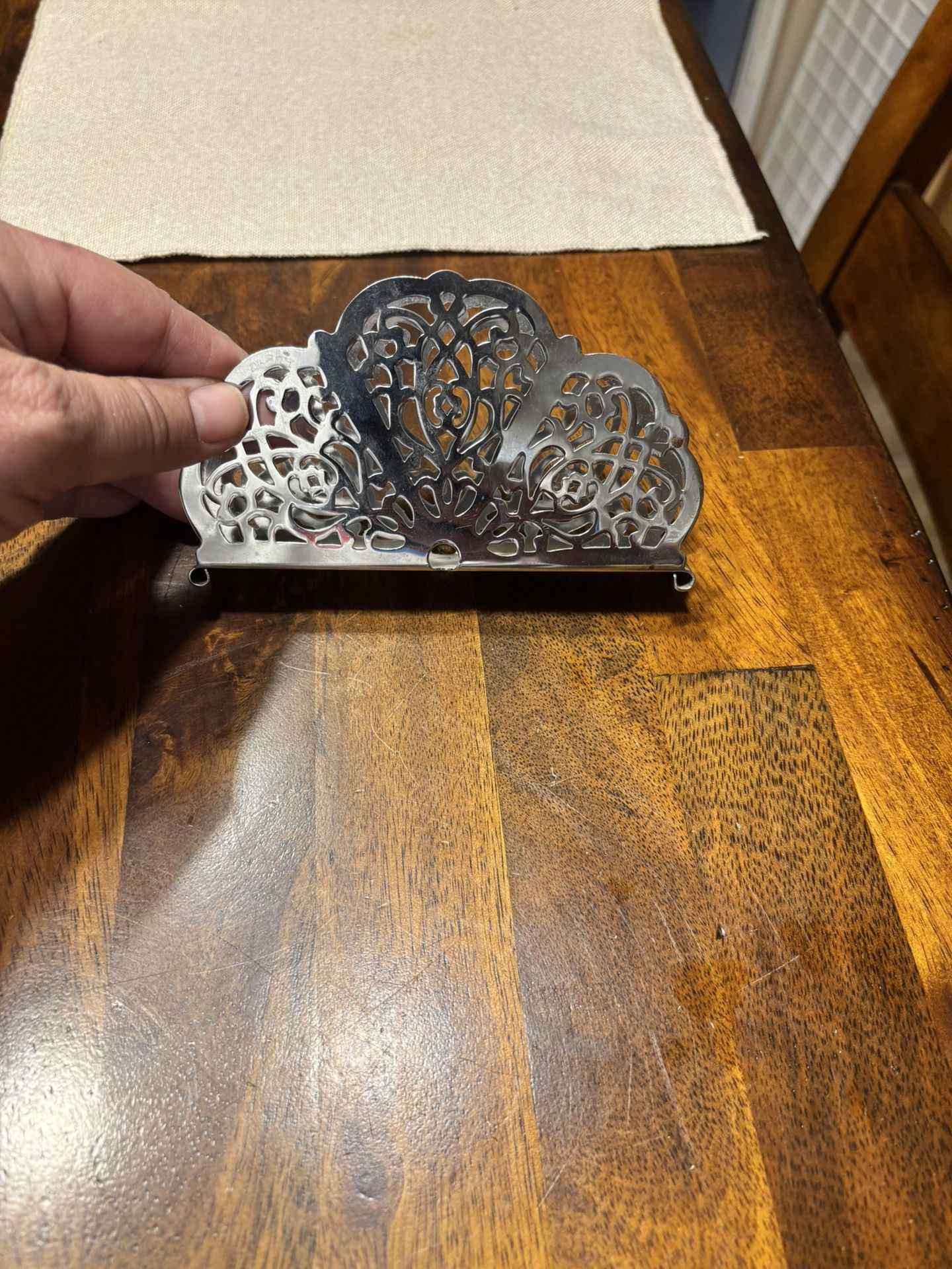 Irvin Ware Vintage Chrome USA Napkin Holder
