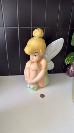 Disney Tinker Bell Ceramic Cookie Jar